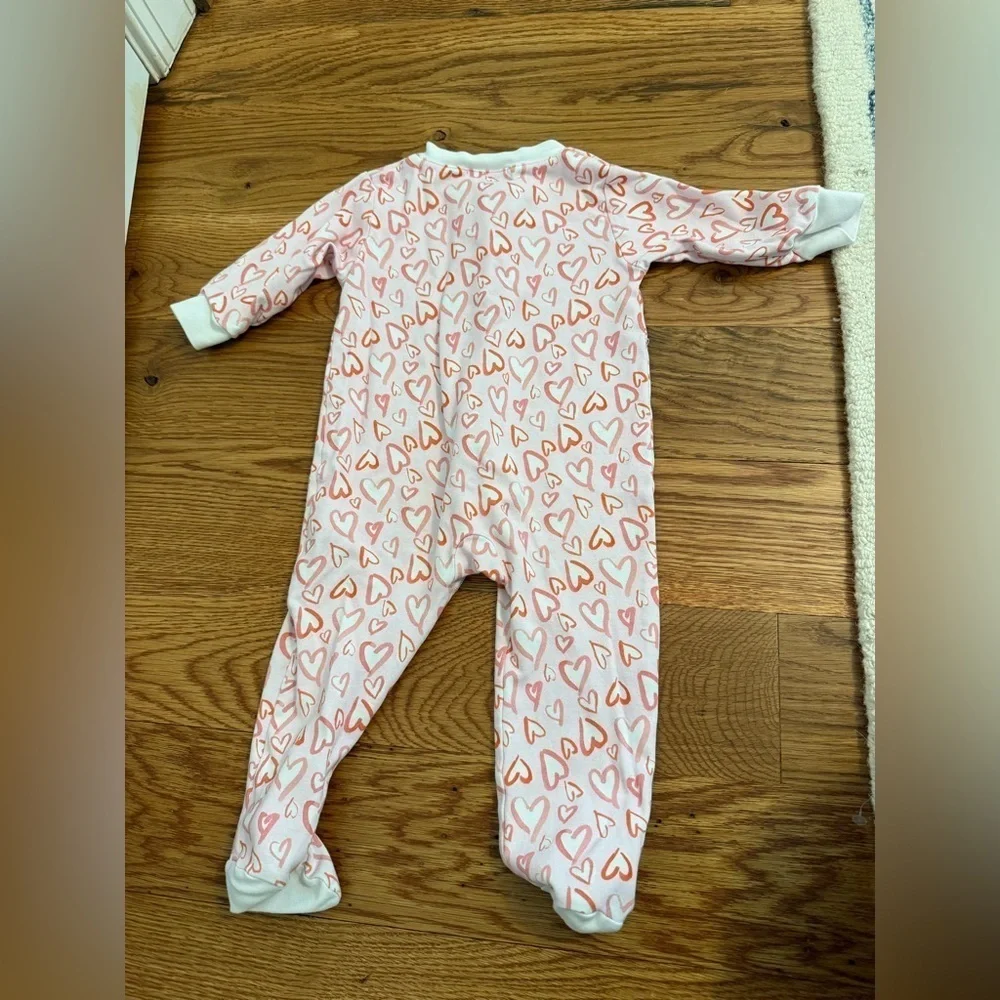 The Proper Peony Valentina zipper pajamas size 9 Months